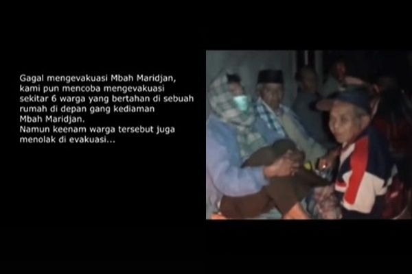 Viral Detik-detik Gagalnya Evakuasi Mbah Maridjan Saat Merapi Meletus. (TikTok)