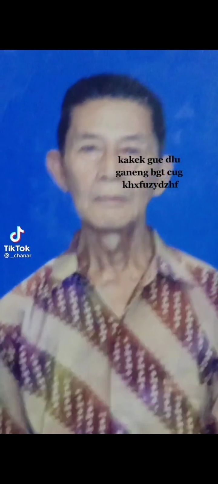 Foto kakek. (Tiktok)