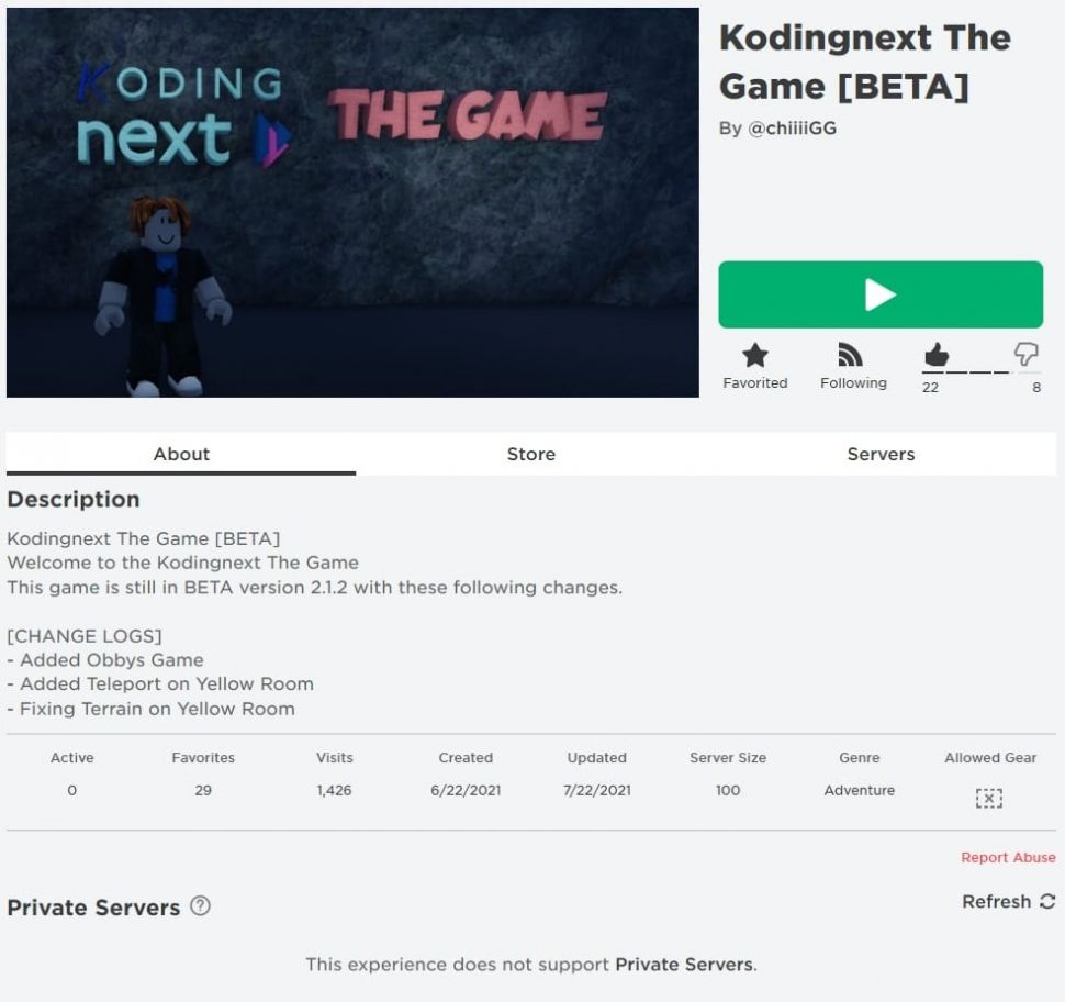 Koding Next: The Game. [Roblox] 