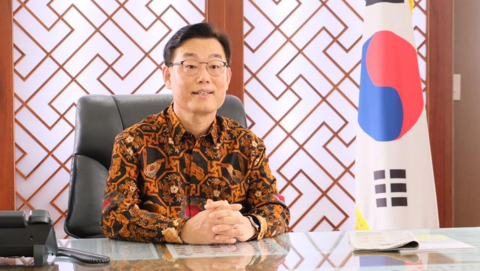 Batik Banji Taeguk yang Digunakan Duta Besar Korea Selatan (Dok. Garuda Kencana Batik)