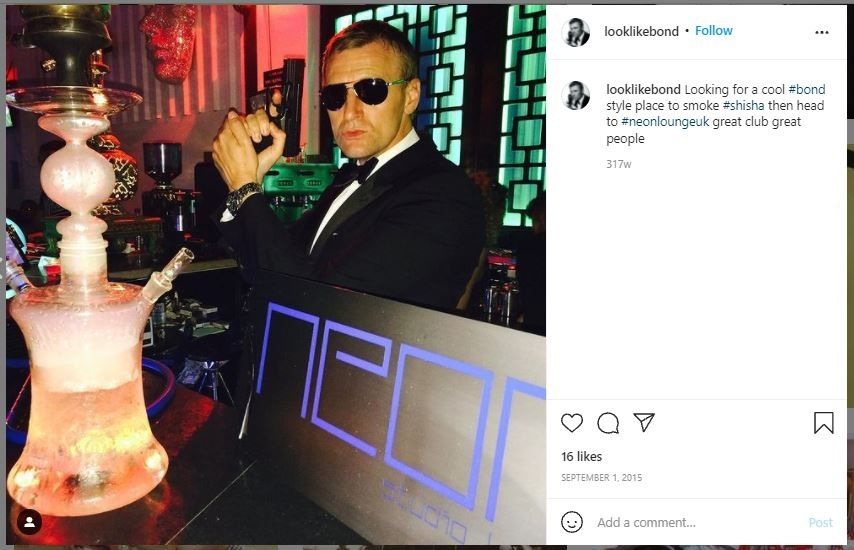 Daniel Craig Pensiun, Pria Mirip James Bond Ini Takut Ikut Kehilangan Pekerjaan (instagram.com/looklikebond)