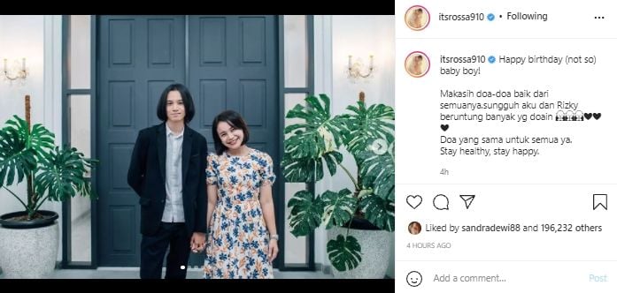 Rossa bersama sang putra (instagram.com)