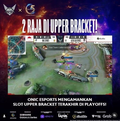 MPL ID Season 8 Pekan ke-8, Onic vs AE. [Instgram/mpl.id.official]