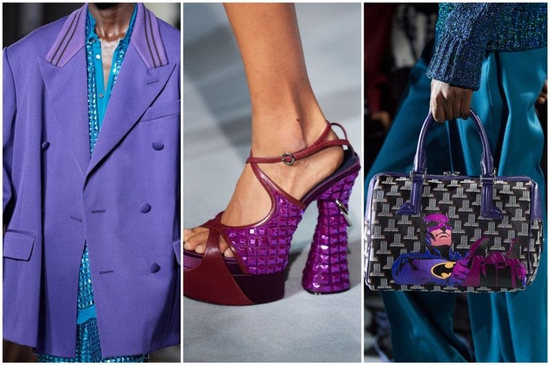 Busana karya Bruno Sialelli untuk rumah mode Lanvin, berkolaborasi dengan DC Comics. (Gorunway.com/Armando Grillio)