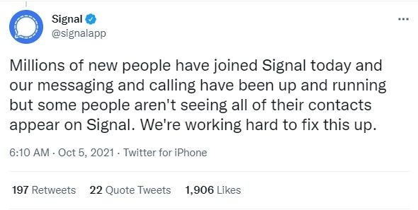 Cuitan Signal. [Twitter]