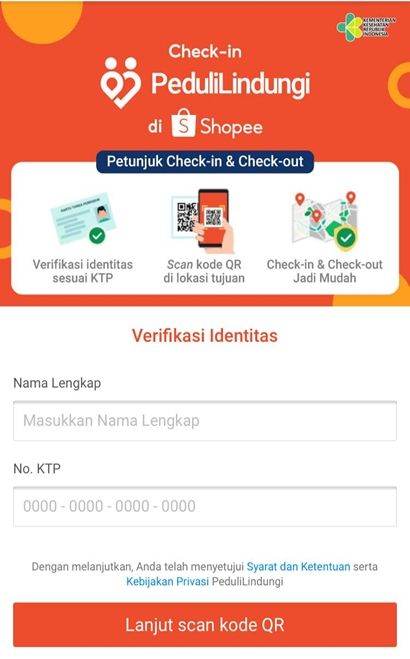 PeduliLindungi di Shopee. (Shopee)