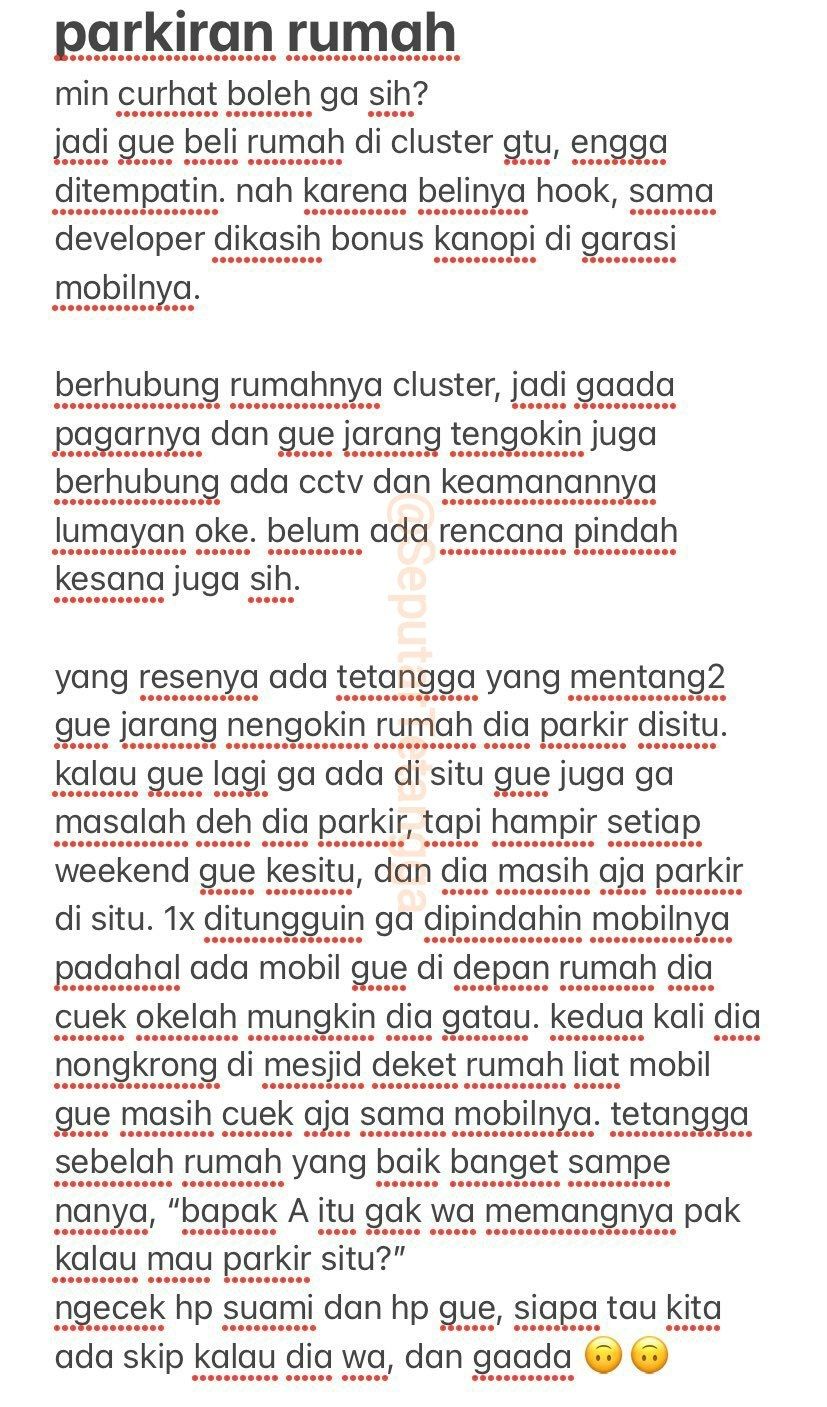 Beli Rumah Tak Berpagar, Wanita Geram Lahan Parkirnya Selalu Dihuni Mobil Tetangga (Twitter)