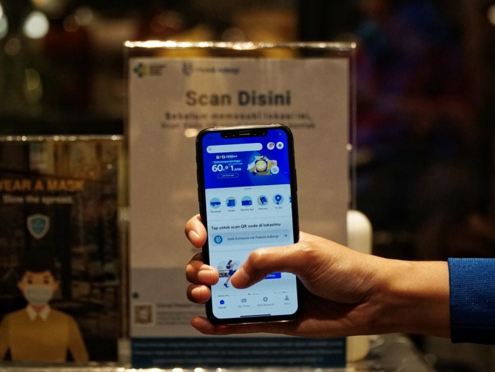 PeduliLindungi Bisa Diakses di Aplikasi Tiket.com (Dok. Tiket.com)