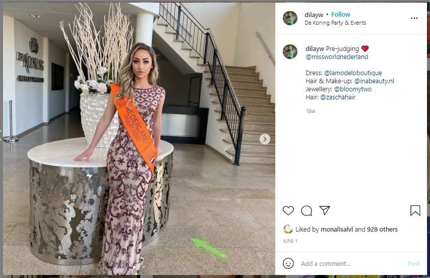 Ratu Kecantikan Belanda Batal Ikut Miss World karena Anti Vaksin (instagram.com/dilayw)