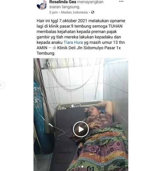 Pedagang perempuan dianiaya preman malah ditetapkan jadi tersangka. (Facebook)