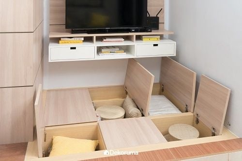 Furnitur Space-Saving dan Multifungsi. (Dekoruma)