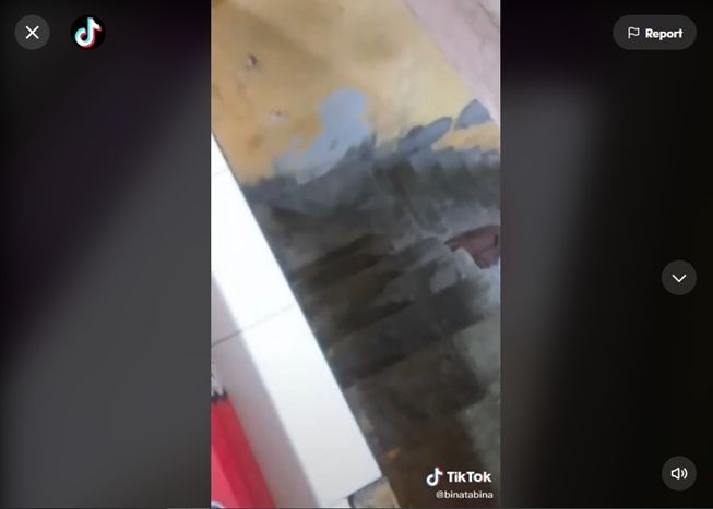 Viral posisi kamar ekstrem, geser dikit langsung beda alam. (TikTok/@binatabina)