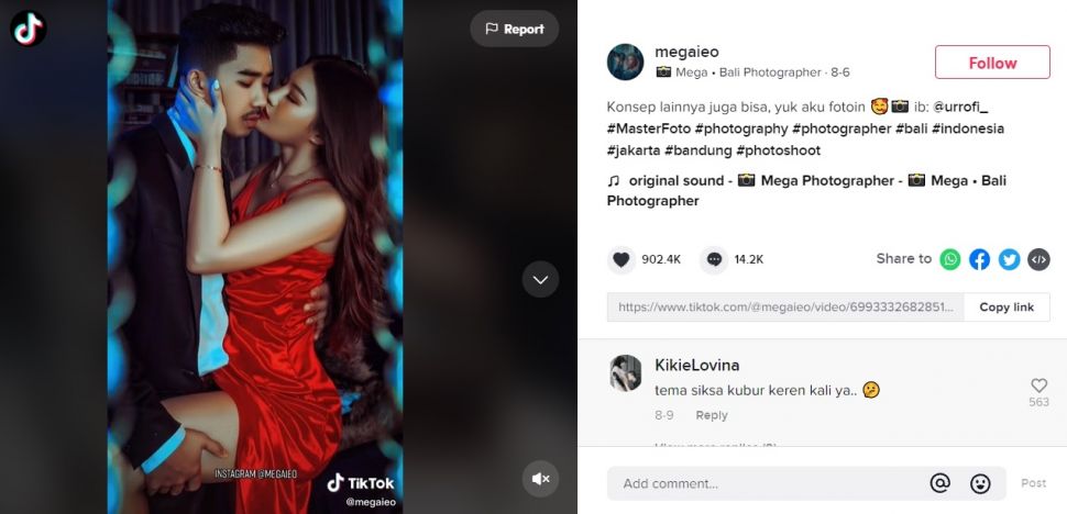 Viral Prewedding Konsep Mafia Rp 8 Juta Bikin Syok. (TikTok)