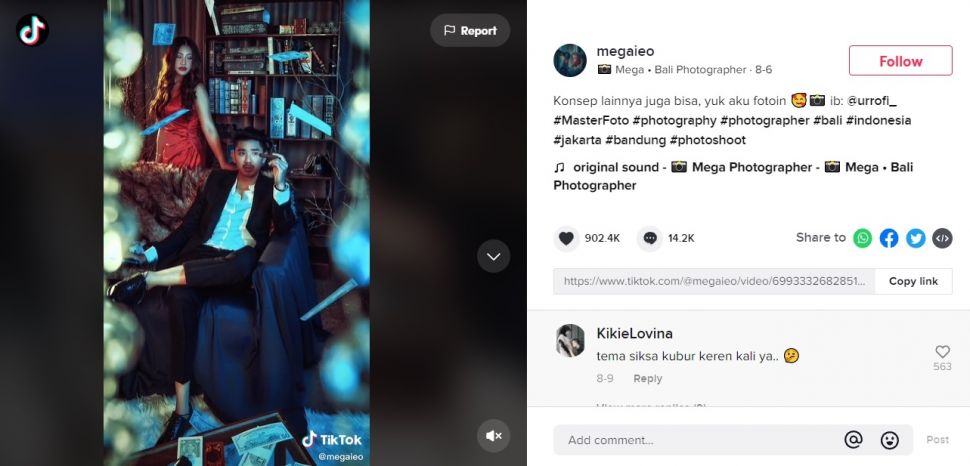 Viral Prewedding Konsep Mafia Rp 8 Juta Bikin Syok. (TikTok)
