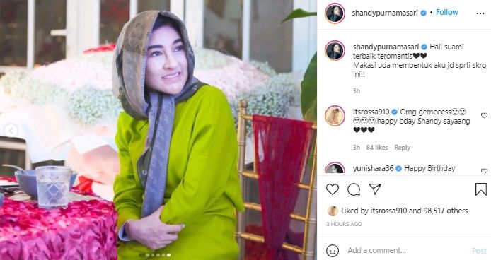 Ulang tahun Shandy Purnamasari (instagram.com)