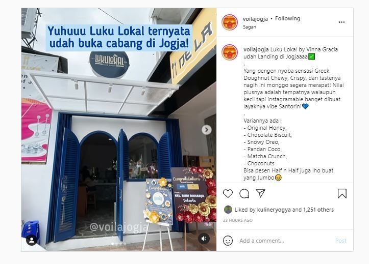 Luku Lokal by Vinna Gracia di Yogyakarta (Instagram @voilajogja)