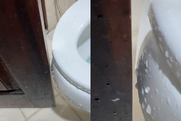Viral Cowok Pamer Bentuk WC 'Setipis Sutra'. (TikTok)
