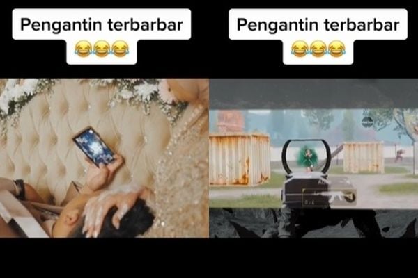 Viral Pengantin Barbar Jadi Sorotan. (TikTok)