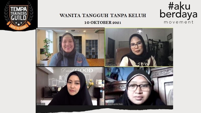 Webinar bertajuk Wanita Tangguh Tanpa Keluh (Ist)