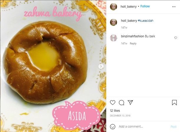 Kue Asidah (instagram)