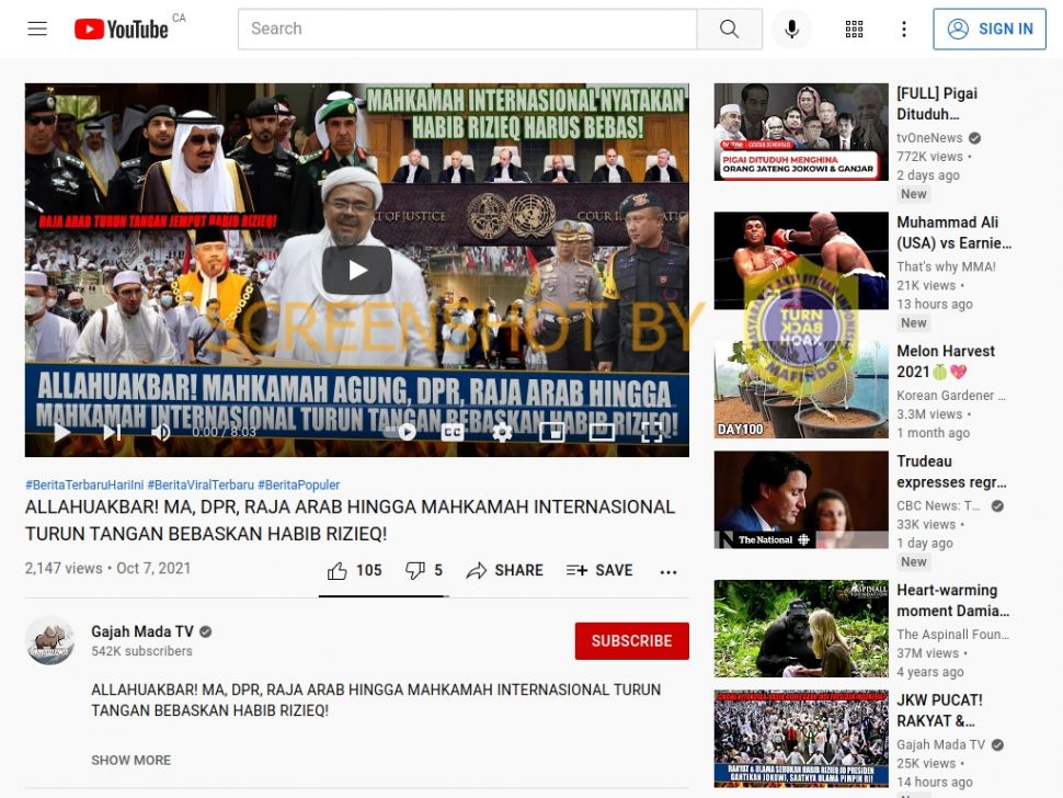 CEK FAKTA DPR, MA, sampai Raja Arab Turun Tangan Bebaskan Habib Rizieq dari Penjara. (Turnbackhoax.id)