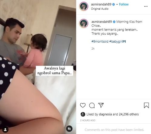 Interaksi Jonas Rivanno dan Chloe (instagram.com)