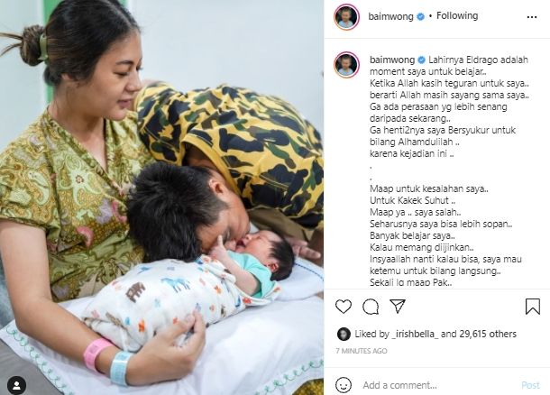 Baim Wong minta maaf (Instagram.com)