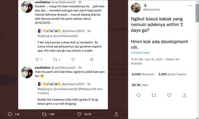 Anak hilang yang ditemukan berkat Twitter ternyata dibuang ibu sendiri? (Twitter)