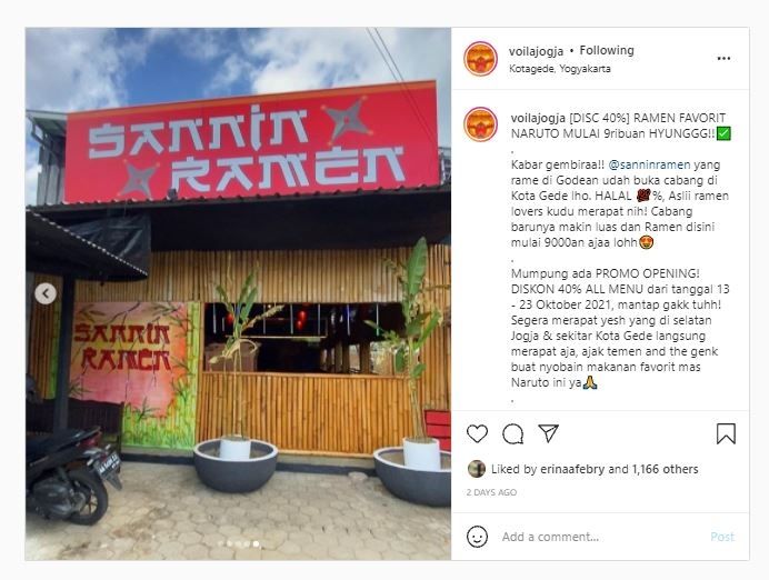 Sannin Ramen (Instagram @voilajogja)