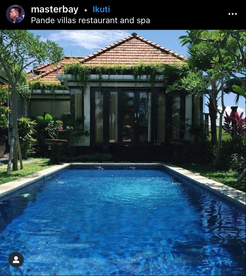 Daftar Hotel Bali Murah Private Pool (IG: Pande Villas Restaurant and Spa)