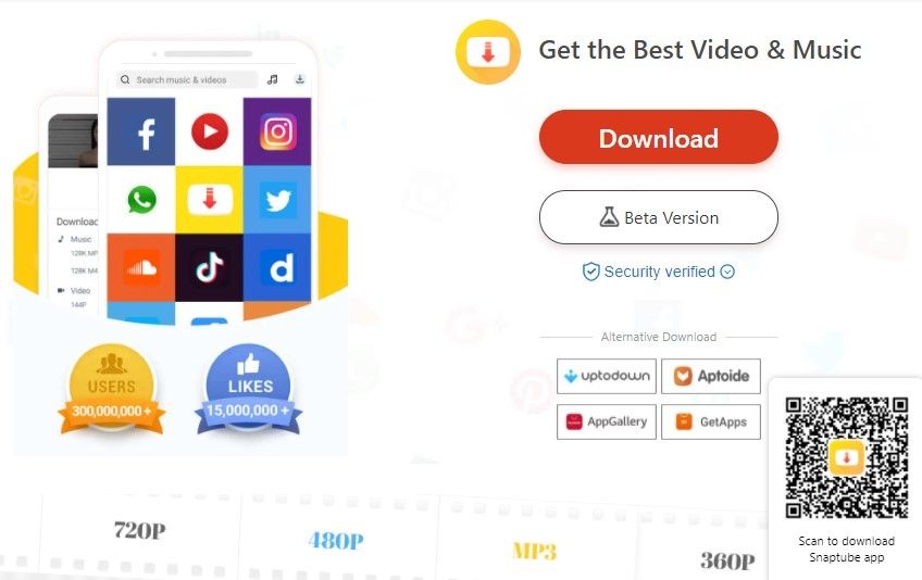 Download YouTube MP3 pakai aplikasi SnapTube.