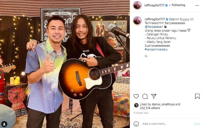 Raffi Ahmad dan Fiersa Besari (instagram.com)