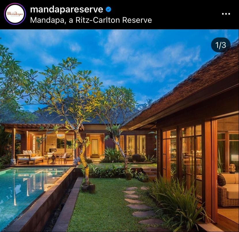 Daftar Hotel Bali Murah Private Pool (IG: Mandapa Reserve)