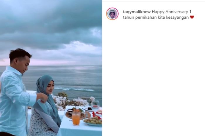 Taqy Malik rayakan anniversary pernikahan. (Instagram/@taqymaliknew)