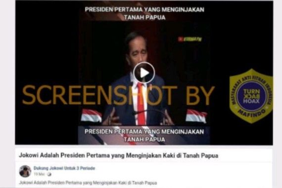CEK FAKTA Jokowi Presiden Pertama Indonesia yang Menginjakan Kaki di Papua. (Turnbackhoax.id)