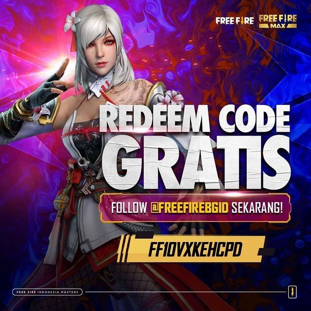 Kode redeeem Free Fire FF terbaru, hadiahnya Skeleton Magician Masks Loot Crate (instagram/freefirebgid)