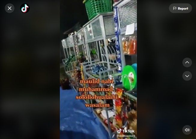 Viral bingkisan Maulid Nabi anti-mainstream. (TikTok/@dodikzedoed)