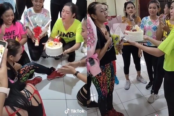 Viral Cewek Pura-pura Meninggal saat Senam. (TikTok)