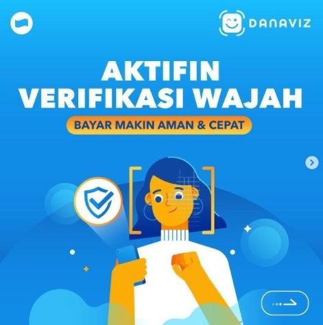 Fitur baru Dana dengan teknologi pengenalan wajah, Dana Viz. [Instagram/@dana.id]