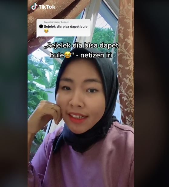 Diejek Tak Pantas Punya Suami Bule, Wanita Ini Beri Respons Menohok (tiktok.com/@anditahp)