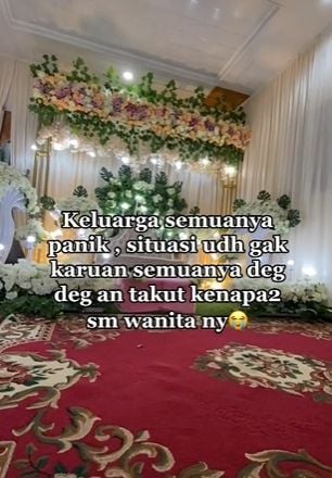 Mempelai wanita kabur sebelum akad nikah. (Tiktok)