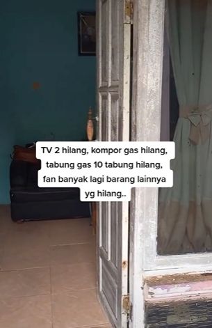 Kondisi rumah setelah ditinggal 2 tahun. (Tiktok)