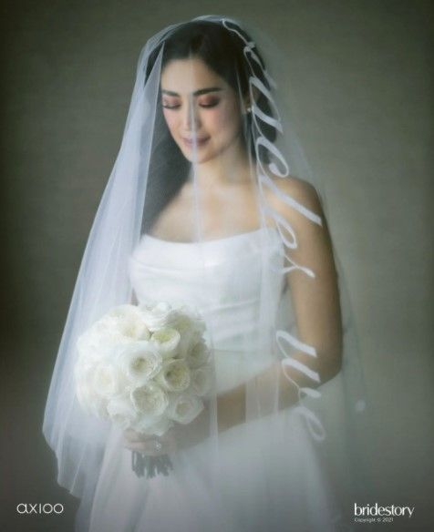 Detail gaun nikah Jessica Iskandar. (Instagram/thebridestory)