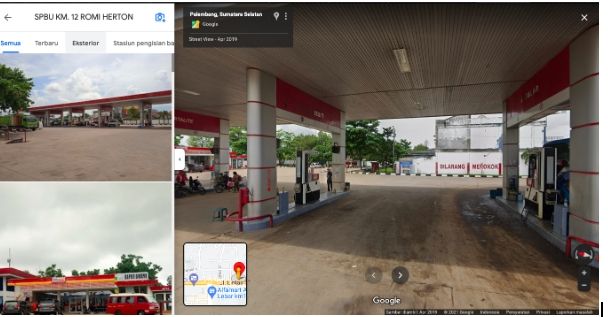 tampilan google maps