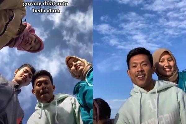 Viral Muda-mudi Nekat Selfie di Tempat Ini. (TikTok)