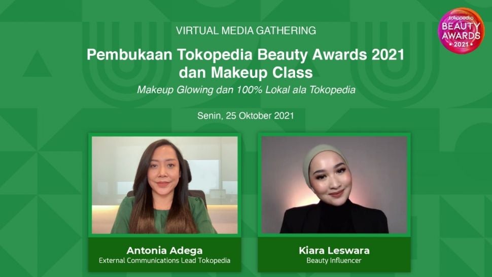 Makeup Class bersama Tokopedia. (Screenshoot)