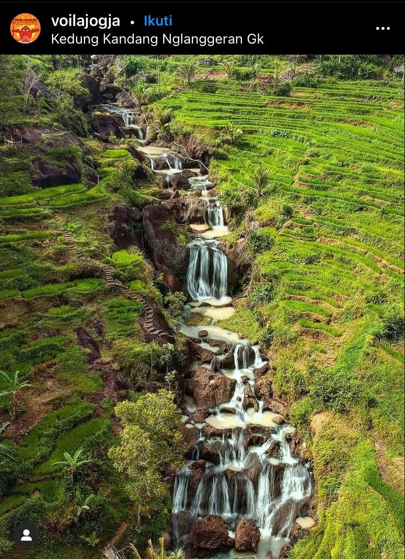 Air terjun kedung kandang (Instagram/voilajogja)