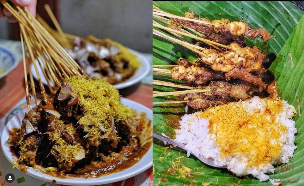 Sate Klopo bagian dari kuliner Surabaya (Instagram: tanggalmuda.id/surabayafoodies)