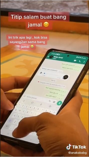 Pesan romantis untuk Bang Jamal (TikTok @anakababg)