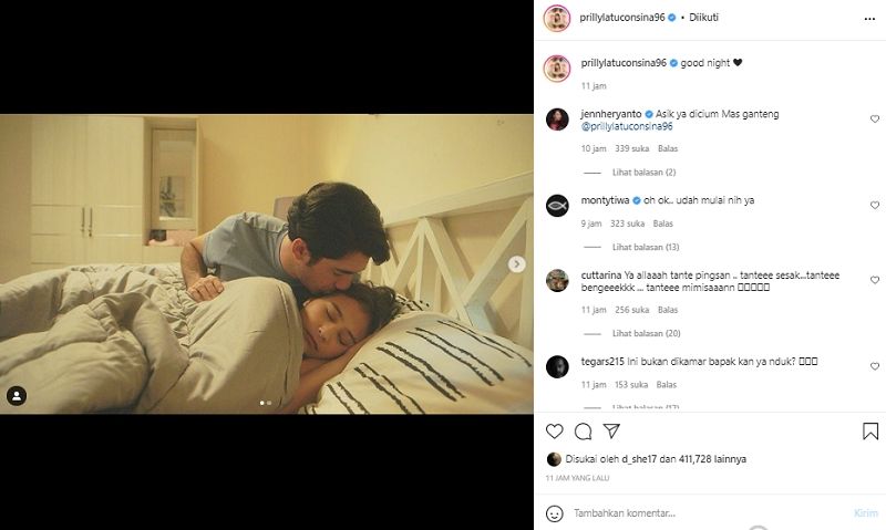 Reza Rahadian dan Prilly Latuconsi (instagram.com)